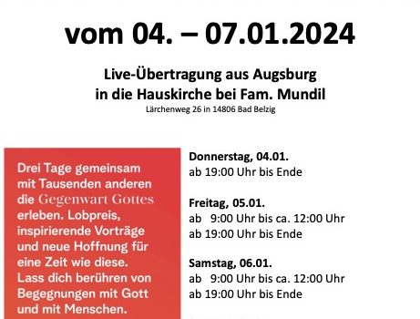 Live-Stream MEHR Konferenz 2024 aus Augsburg